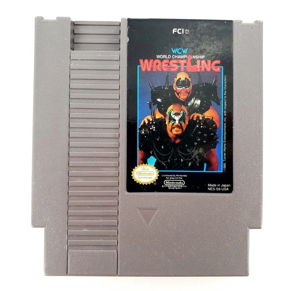 WCW World Championship Wrestling (Nintendo NES, 1990) Authentic Cart Only Tested